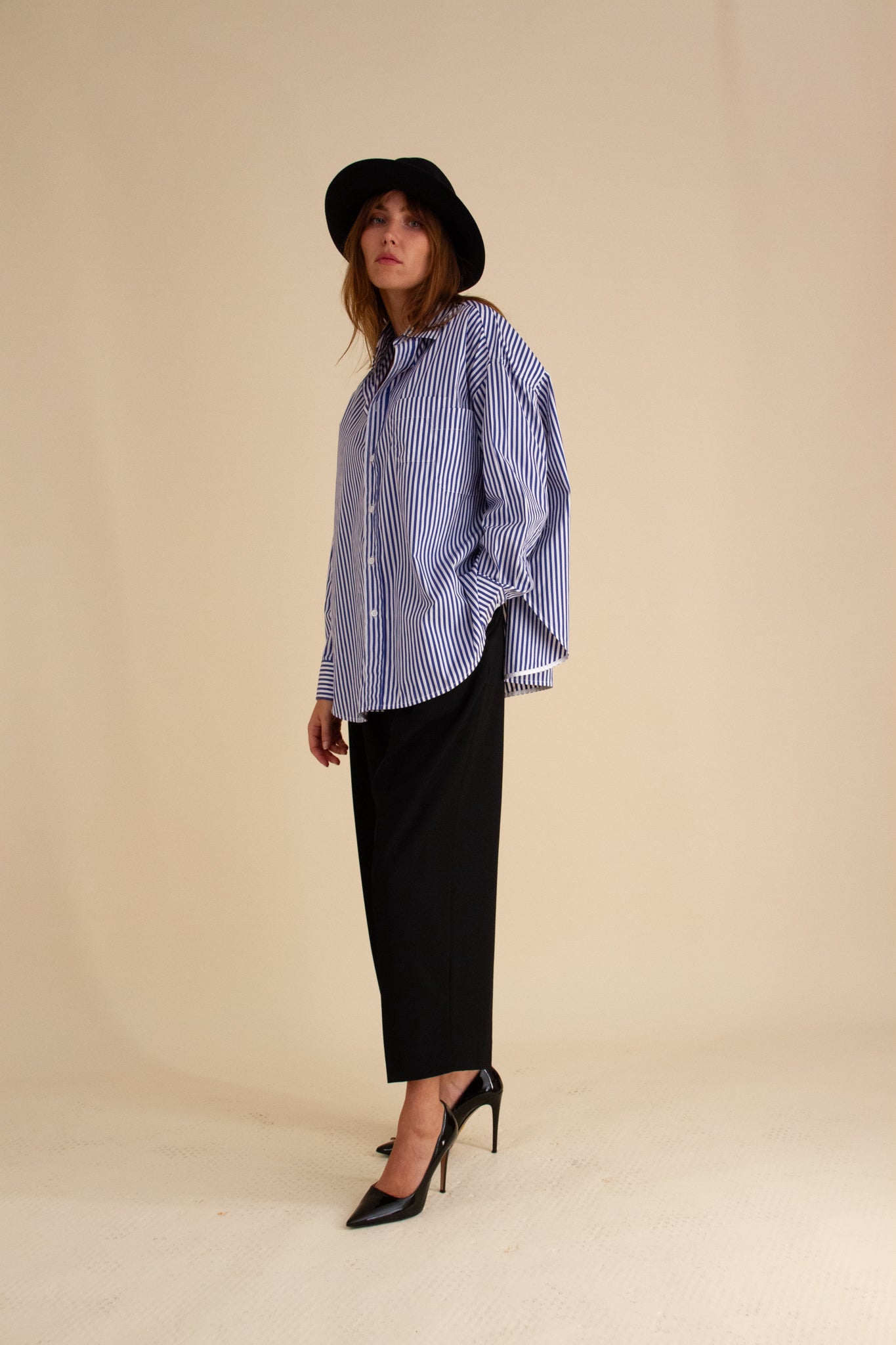 Riley Navy Stripe Shirt