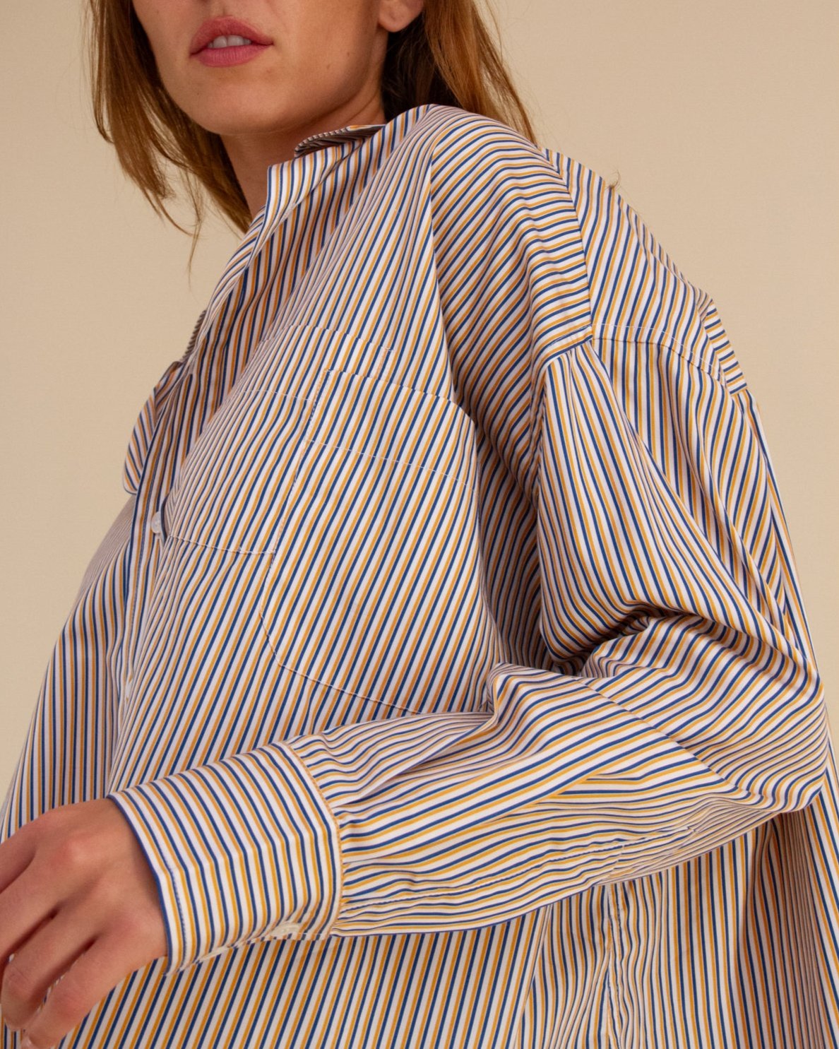 Riley Yellow / Blue Stripe Shirt