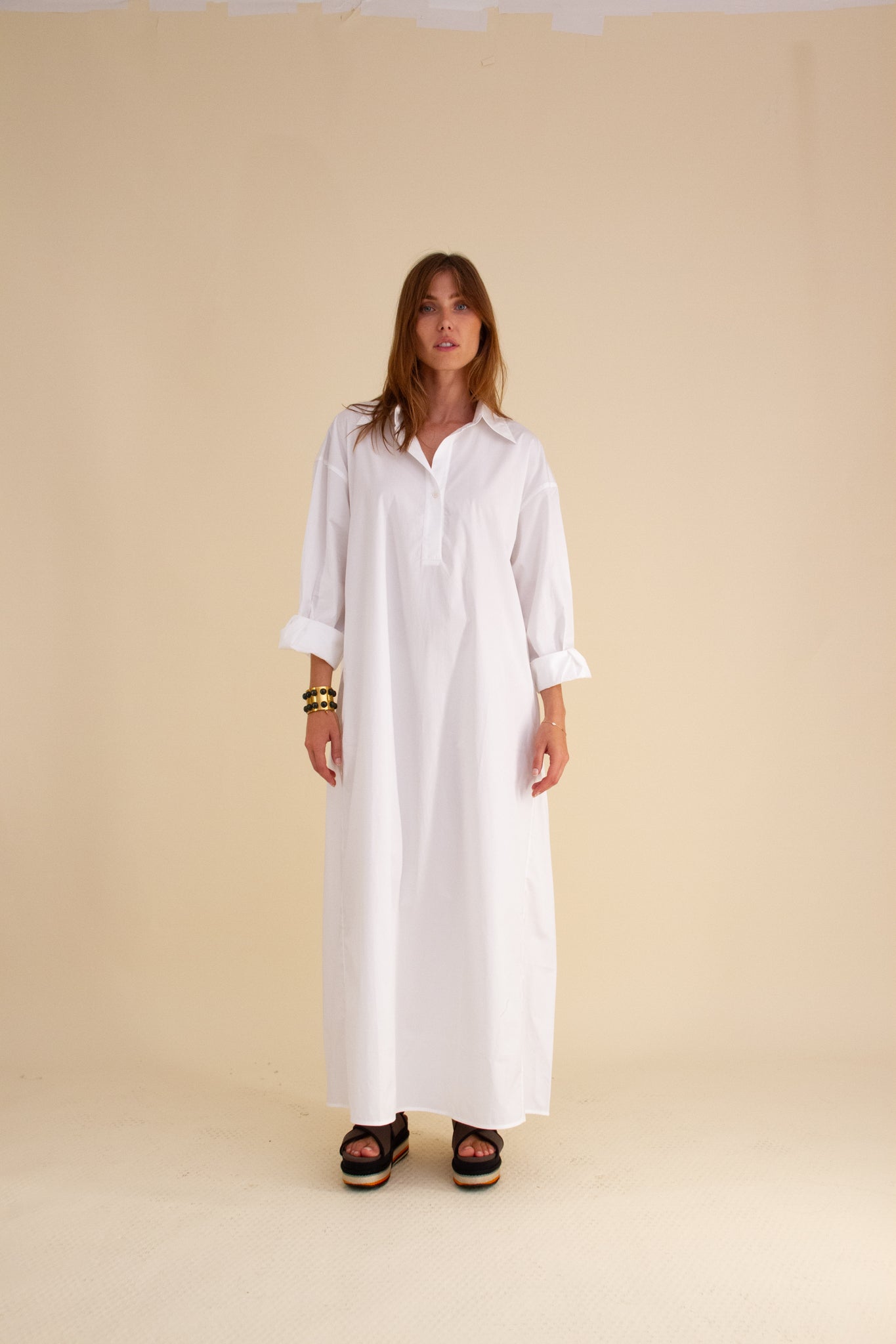 Morgan White Maxi Dress