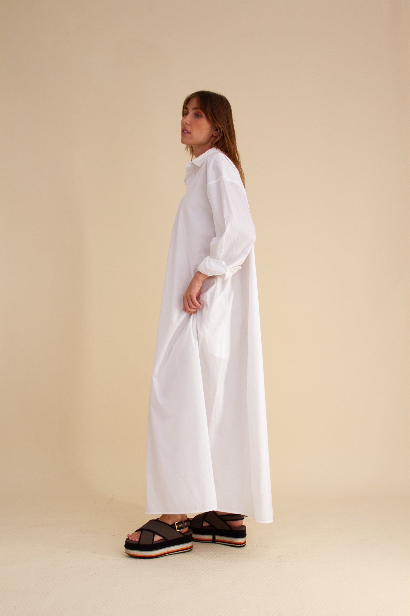 Morgan White Maxi Dress