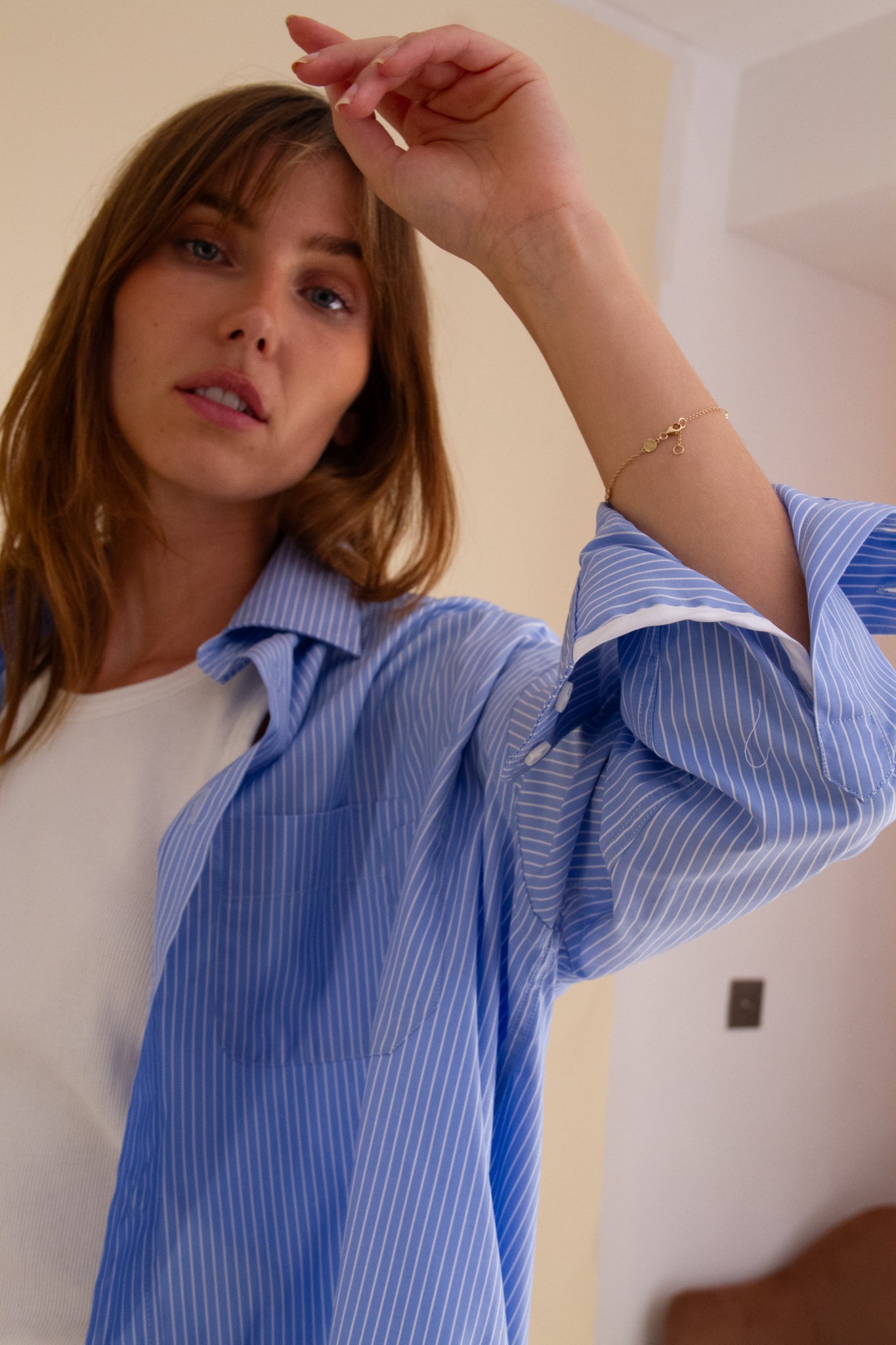 Lee Light Blue Stripe Shirt